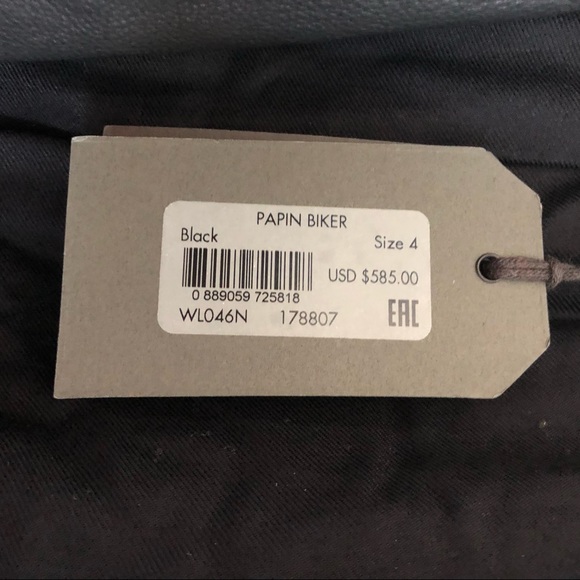 All Saints Papin Leather Biker Jacket - Picture 7 of 11